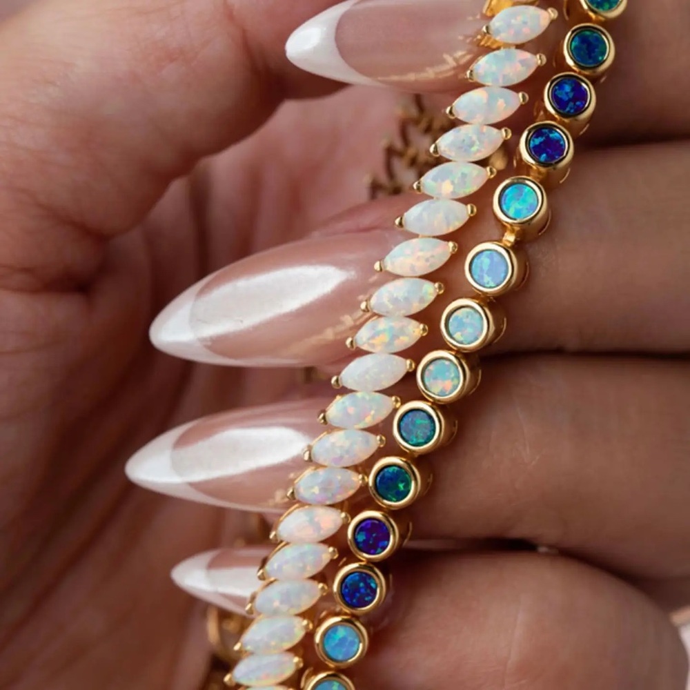SOLD La Kaiser Opal Fiare Tennis Bracelet - Picture 2 of 4